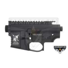 Corp de armă airsoft pentru M4, negru mat - body - upper + lower
