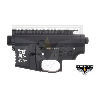 Corp de armă airsoft pentru M4, negru mat - body - upper + lower
