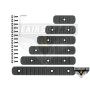 Set de 5 rail-uri  din polimer - MLOCK/Key-mod [MP]