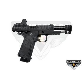 Pistol ARCTURUS Vanguard 4.3" Hi-Capa GBB cu glisieră și compensator pentru sistem optic