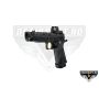 Pistol ARCTURUS Vanguard 4.3" Hi-Capa GBB cu glisieră și compensator pentru sistem optic